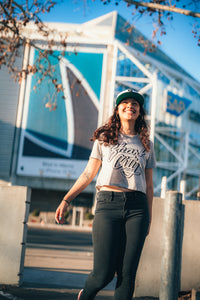 shark city crop tshirt